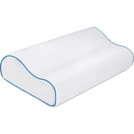 Memory foam headrest, orthopedic neck pillow, for side and back sleeping - AquaForge (1/5)