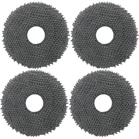 Compatible avec l'aspirateur robot Roborock P10, chiffon de nettoyage en microfibre, accessoires de nettoyage de rechange, pour le nettoyage de la maison (lot de 4) (1/4)