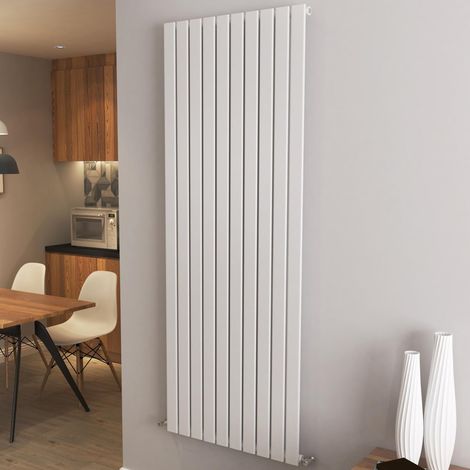 AICA Flat Panel Radiator Designer Central Heating Vertical 1800x680mm Single White