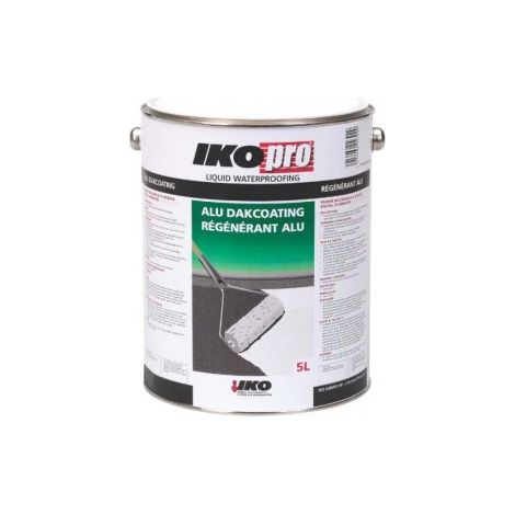 IKO Pro Régénérant Aluminium 5 L – Revêtement aluminium protecteur pour toitures bitumineuses et étanchéité