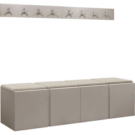 Conjunto para recibidor Pinis VII, Cachemira, 0x0x0cm, Tapiz, Aglomerado laminado, Colocada, Montada en la pared
