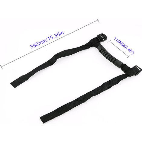 Poignées de maintien 4 pièces pour Jeep Wrangler 1995-2018, accessoires auto intérieurs, poignées de sécurité robustes pour passager et conducteur. (1/5)