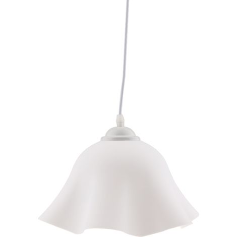 Plafond En Forme De Fleur Moderne Suspension Abat-jour Lustre Blanc (1/5)