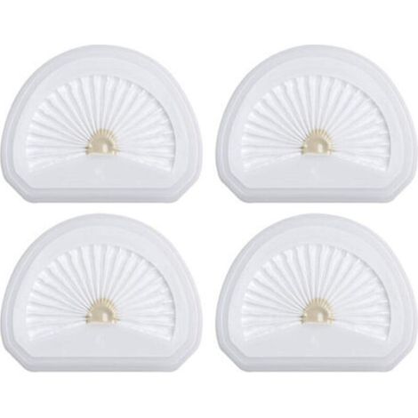 Paquete de 4 filtros para aspiradoras de mano, compatibles con los filtros de repuesto Black & Decker VLPF10 y aspiradoras de mano - Crezuo (1/4)