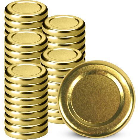 KADAX Deckel fi38 Packung 50 Stück gold