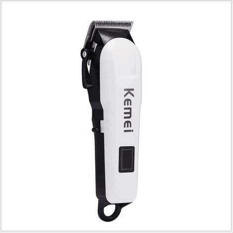 Tondeuse à cheveux professionnelle Kemei 809a, coupe-cheveux électrique sans fil ou filaire, réglable, pour homme, avec écran LED, machine de coiffure (1/2)