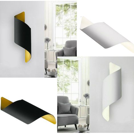Applique moderno lampada illuminazione per parete da Muro Moderno Led Attacco G9Colore Bianco (1/5)