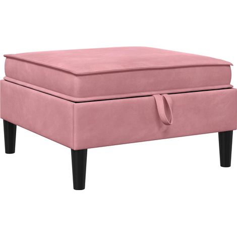Taburete de Sofá con Almacenamiento Rosa Terciopelo vidaXL (1/5)