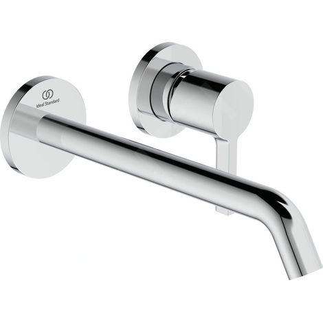 Ideal Standard Mitigeur lavabo mural JOY, Set 2, Rosette ronde, Saillie 225mm, Chrome, A7379AA (1/5)