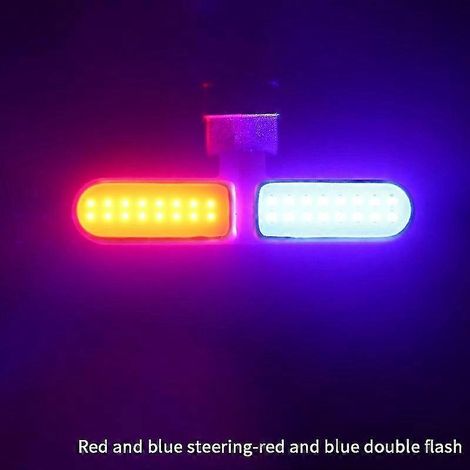 Herzförmiges LED-Fahrrad-Rücklicht, USB wiederaufladbar, wasserdichtes Mountainbike-Rücklicht (1/5)