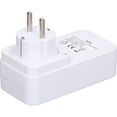 Überspannungsschutzsteckdose für Elektrogeräte (175–260 V), 5–6 Minuten Verzögerung, EU-Stecker (230 V) (1/5)