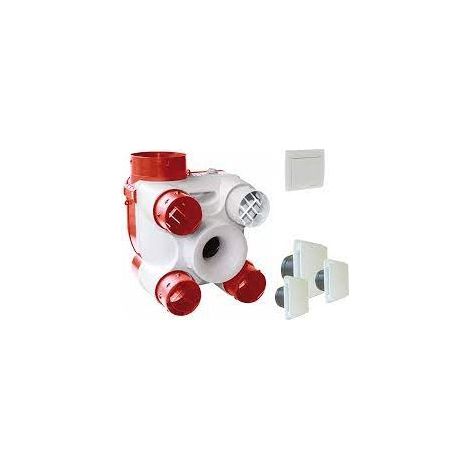 Unelvent – VMC simple flux autoréglable – Débit max 300m³/h – Interrupteur inverseur – Pour espaces confinés – 603116BP
