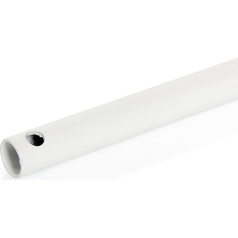 Tringle seule ronde Ø 12mm - L1000 - Blanc - ZF E104