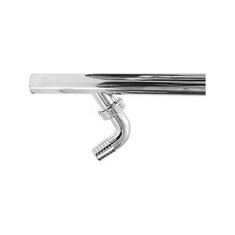 CANOTTO CROMATO PER SCARICO LAVATRICE Misura: Diam.30 x 250 mm