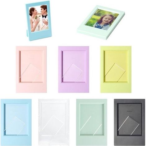 Dailygoods - Set mit 7 Mini-Fotorahmen in verschiedenen Farben (1/5)