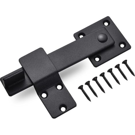 Pestillo para puertas, cerrojo antirrobo para puertas correderas, cerradura a presión para puertas de graneros y jaulas para mascotas para cercas, puertas de cobertizos y portones de granjas. (1/5)
