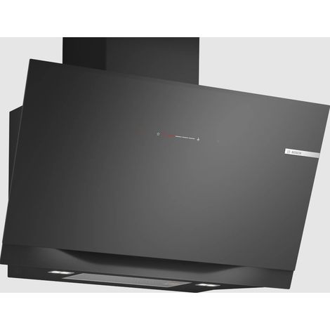 Campana extractora decorativa de pared de 90 cm, 51 dB, 441 m³/h, negra - DWK91LT60 - Bosch - (1/5)