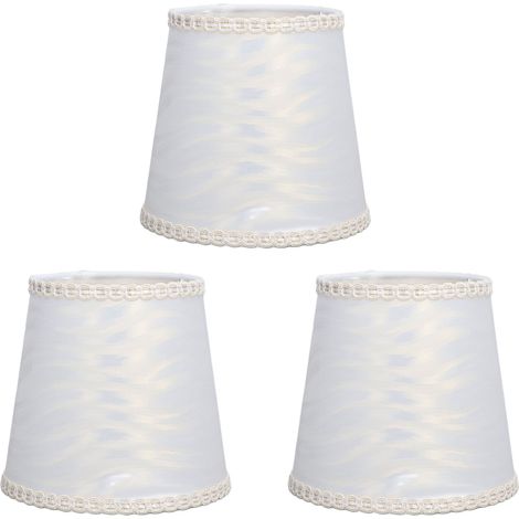 de 3 abat jour en tissu cylindriques pour lampe de table (1/4)