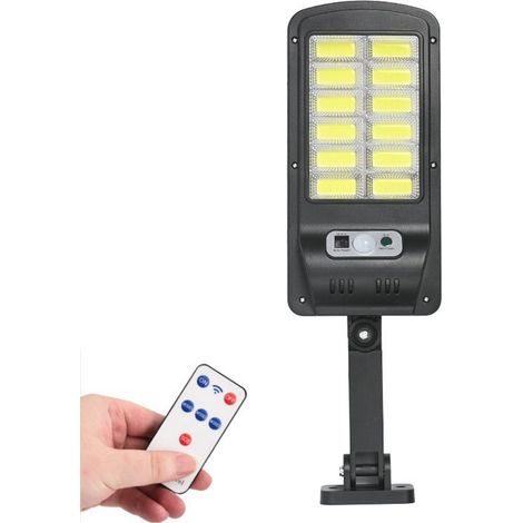 Ortviai Applique Solaire Extérieure avec Détecteur de Mouvement IP65, 1500 lm, 120 LED COB, pour Jardin, Terrasse, Clôture (1/5)