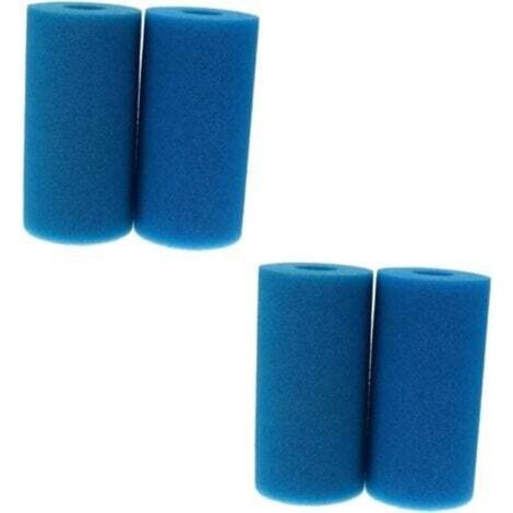 Set mit 4 Filterschwämmen Typ A, Schaumstofffilter für Whirlpools, Schaumstoff-Poolfilter, Schaumstofffilterkartuschen, wiederverwendbar und waschbar, für Whirlpools und Schwimmbäder