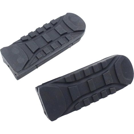 1 paire de housses de repose-pieds avant de moto pour 2014-2017 - Pièce de rechange en caoutchouc pour pédale de repose-pieds (1/5)
