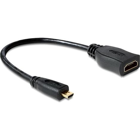 DeLOCK 65391 - Câble HDMI de 23 cm, noir