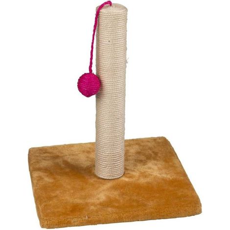TrAdE Shop Traesio - Tiragraffi In Sisal Per Unghie Gatti E Pallina Da Gioco 30 X 30 X 35 Cm - (1/2)