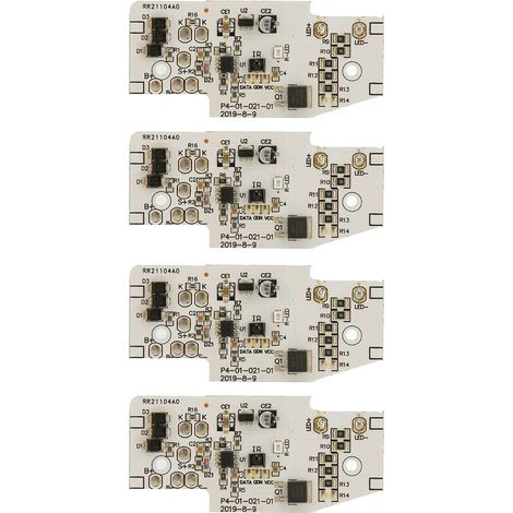 4-teilige Solar-LED-Steuerplatine, Lichtsteuerungsmodul, 3,2 V bis 12,8 V Batterie