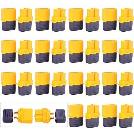 15 Paires XT60H Gaine Connecteur pour Modèle RC et Plus (15pcs XT60H Connecteur Mâle + Femelle) (1/5)