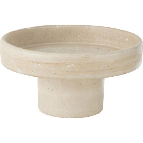 Plateau Déco en Ciment "Olina" 28cm Crème (1/4)