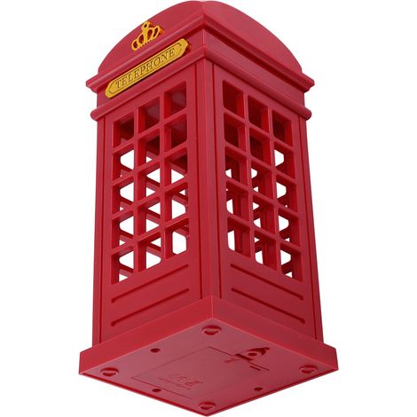 Lampe de bureau LED jaune à intensité variable, inspirée des cabines téléphoniques rétro et créatives, avec capteur tactile. (1/5)