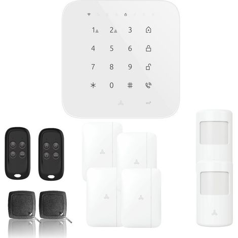 Alarme maison wifi et gsm 4g sans fil connectée casa- kit 5 (1/3)