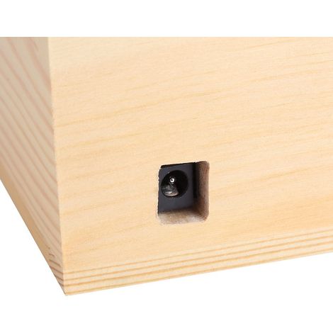 Boîte Électronique USB en Bois Tigre Mignon Jouet Anti-Stress Interactif Décor Bureau Cadeau Original (1/5)