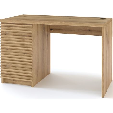 Bureau en bois ARITA – 120 ou 140cm – Chêne artisan 120 cm-Largeur 120 cm