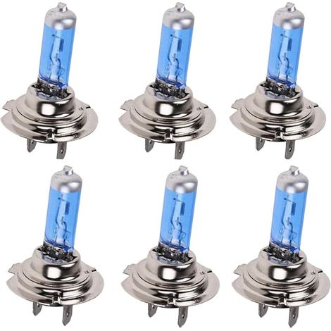 6PCS H7 100w ampoule halogène xénon blanc Super brillant 6000K 12V phare de voiture phare antibrouillard remplacement de la lampe (1/5)