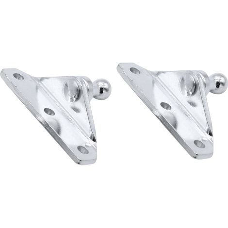 Eosnow 1 Paar Kugelbolzenhalterungen für Gasstrahlruder/Federbeinfedern, 10 mm Stahl
