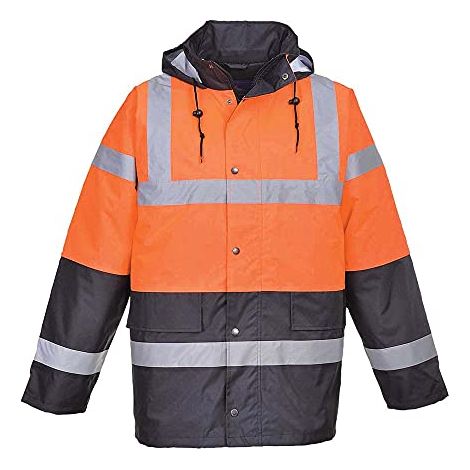 Giaccone Ad Alta Visibilità Imbottito Arancio/Navy Arancio-Navy S (1/2)