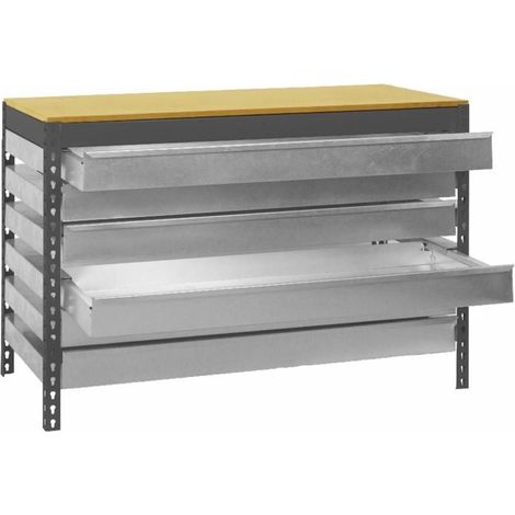 Mesa de Trabajo SIMONWORK bt5 box6 900 antracita/madera (1/3)