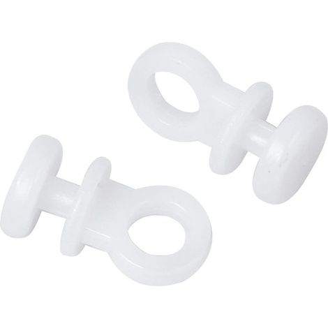 Passatende per tende, rulli per tende, guide per tende, 100 pezzi, ganci per tende, anelli per tende, guide, accessori per tende (1/5)