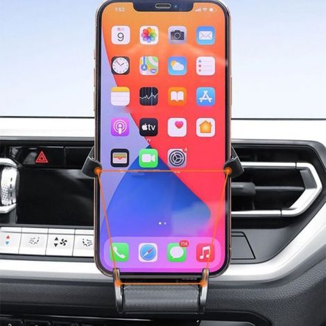 Siège baquet avec ceinture de sécurité, support de téléphone de voiture, nouveau support de ventilation 2024, support universel de (1/5)
