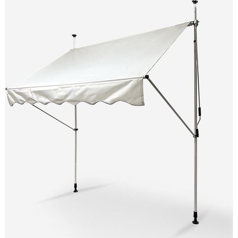 Fallarmmarkise 300x200 für Balkon Terrasse Außenbereich Somber XL - Weiß