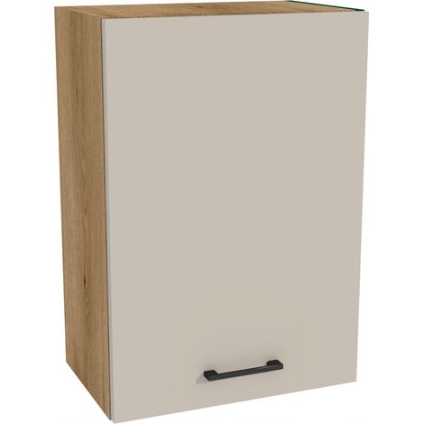 Oberschrank 50/72 Capri-Korpus, Eiche Evoke Front, Kaschmir Matt (1/3)