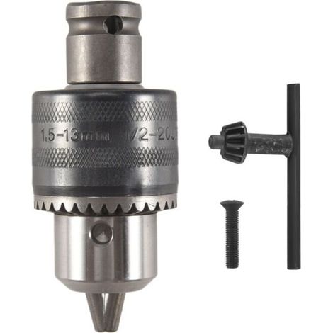 Adaptateur Mandrin Perceuse 1 5 à 13 Mm 1 2 Pouce Clé à Choc pour Perceuses Électriques