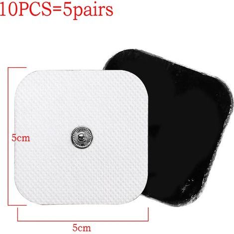 10/20 High Viscosity TENS Electrodes for Acupuncture, Digital Therapy, Massage, EMS Muscle Stimulation, Reusable Health Pads 03757