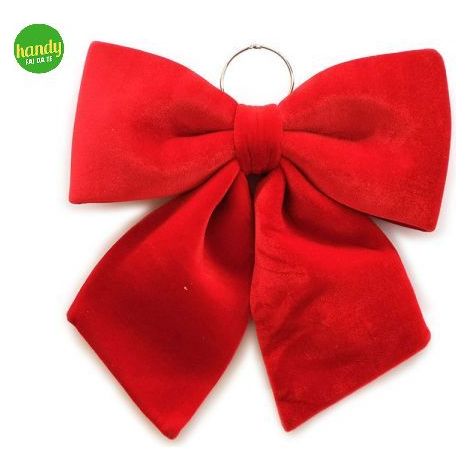 Fiocco decorativo general trade 34x44 cm tessuto rosso