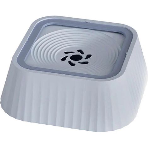Fontaine à eau avec plateaux flottants, gamelle anti-éclaboussures pour chien, alimentation lente et propre, grise (1/5)