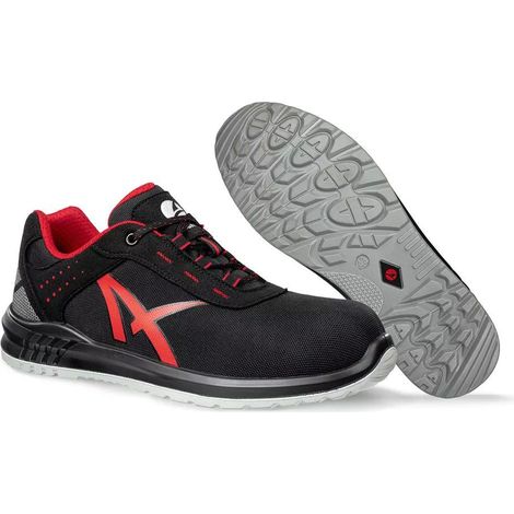 Chaussure de sécurité GRID LOW Taille 46 W.11 noir/rouge S3 SRC EN ISO 20345:2011 (1/5)