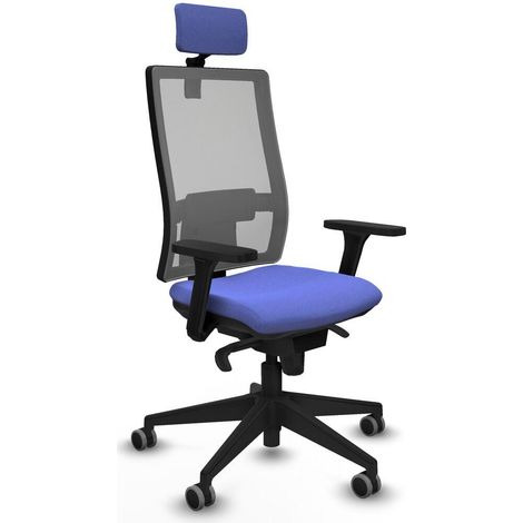 piqueras-y-crespo Horna chaise bureau bleu clair confortable (1/3)