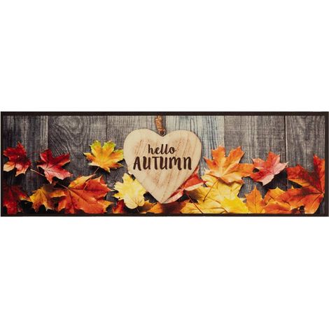 Tapis de cuisine lavable impression d'automne 60x180 cm velours (1/5)