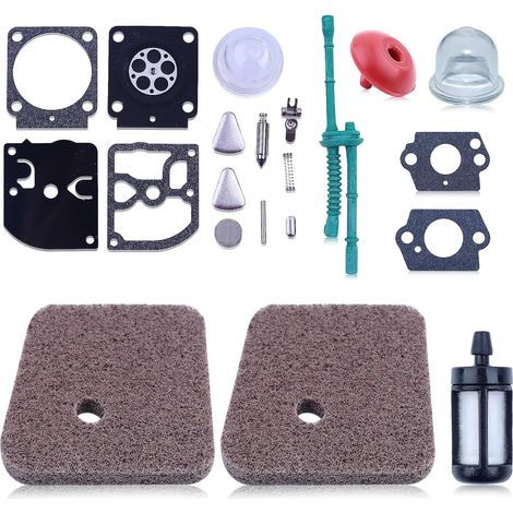 Kit de joint de réparation de carburateur pour Stihl FS45 FS46 FS46c FS55 FS55r Q-S153 Pour ZAMARB-100 filtre à air pour Stihl FC55 FS38 FS45 FS46 FS55 HL45 4140-124-28000 (1/5)